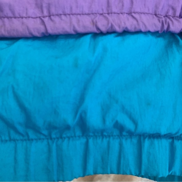 Vintage Roffe 80s or 90s Colorful Ski Snow Jacket Red Purple Blue Juniors 16 - Picture 15 of 15
